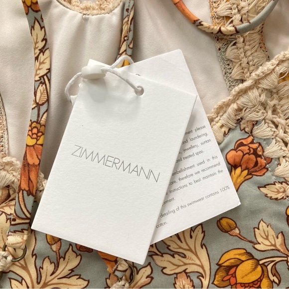 Zimmermann Crochet Keyhole One-Piece Swimsuit - Picture 6 of 8